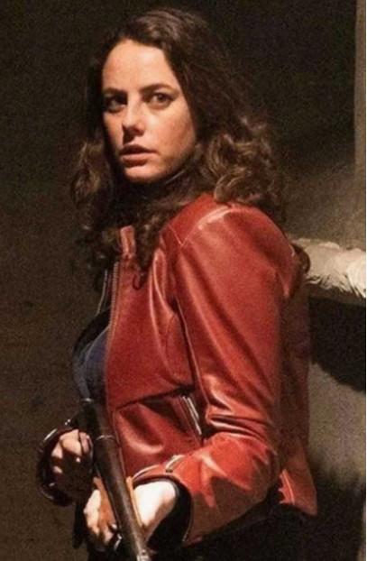 Resident Evil Welcome to Raccoon City Kaya Scodelario Jacket resident-evil-claire-redfield-red-jacket