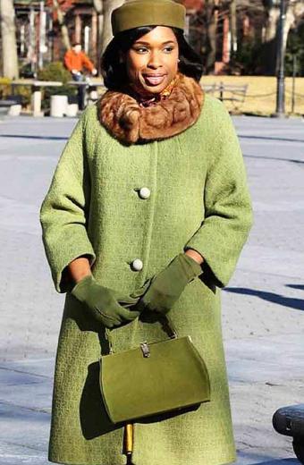 Jennifer Hudson Aretha Franklin Respect Green Wool Coat