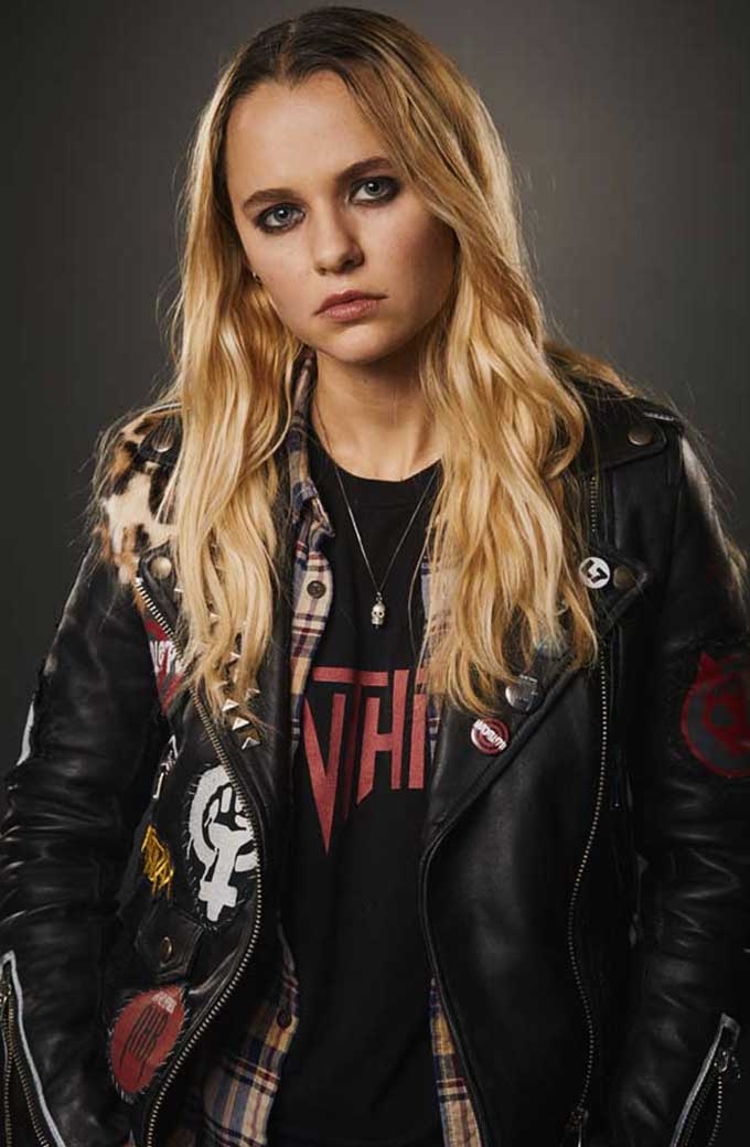 Riot Girls Nat Madison Iseman Black Leather Jacket