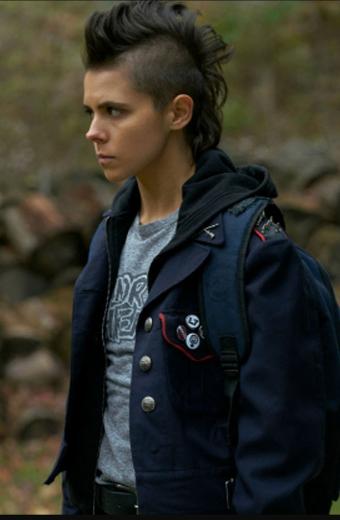 Riot Girls Paloma Kwiatkowski Scratch Blue Cotton Jacket
