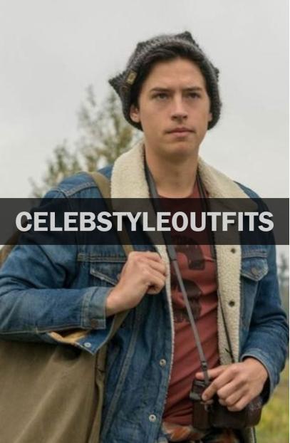 Riverdale Jughead Jones Cole Sprouse Blue Shearling Jacket riverdale-sprouse-jacket