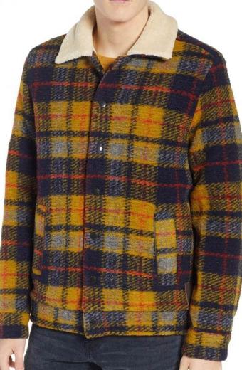 Riverdale Cole Sprouse Jughead Jones Yellow Plaid Wool Jacket