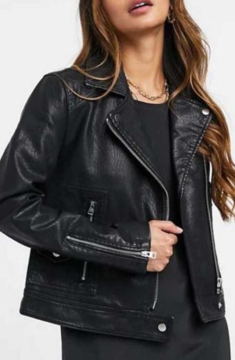 Vanessa Morgan Riverdale Toni Topaz Biker Black Leather Jacket