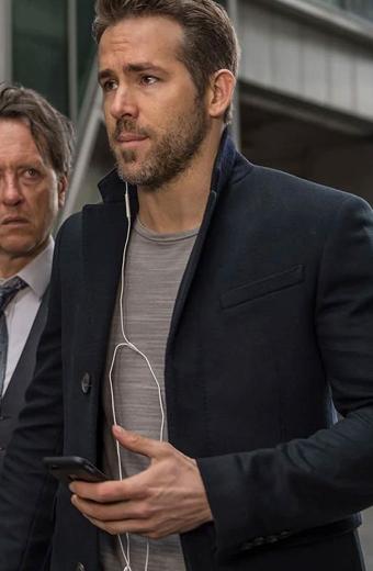 The Hitman's Bodyguard Ryan Reynolds Michael Bryce Wool Coat