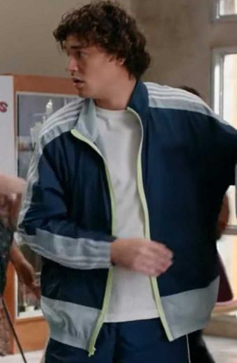 Jamie Spano Belmont Cameli Saved By The Bell Blue Track Jacket