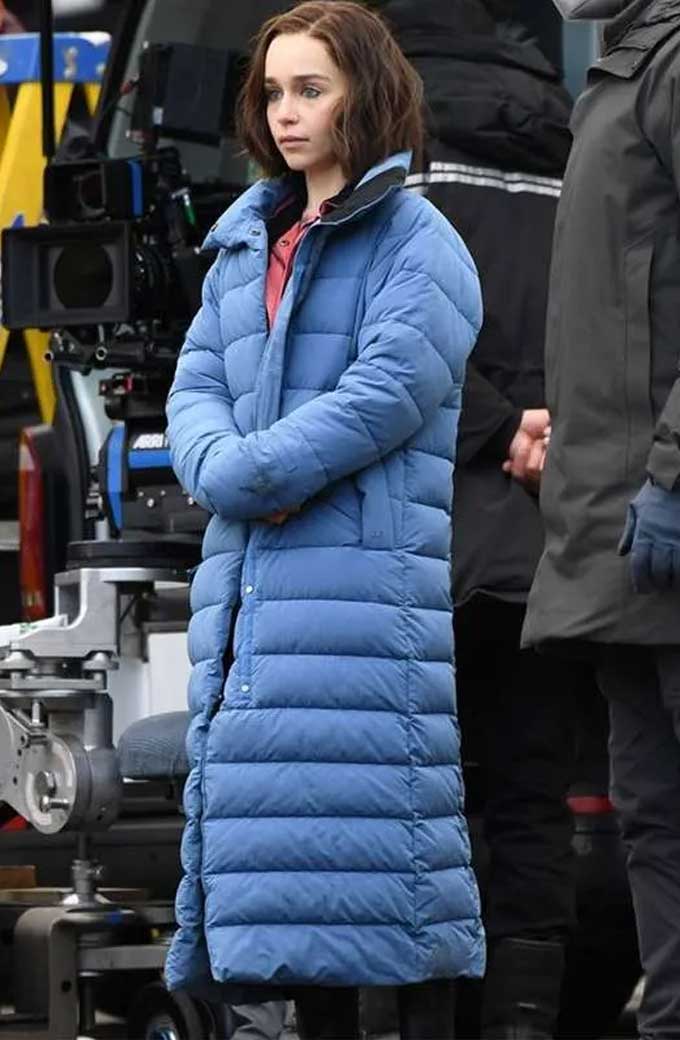 Abigail Brand Secret Invasion Emilia Clarke Blue Trench Coat