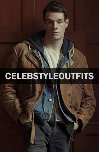 Connor Swindells Sex Education Adam Groff Brown Trench Jacket