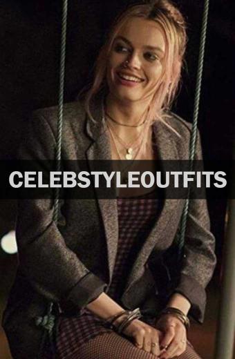 Maeve Wiley Sex Education Emma Mackey Grey Wool Trench Blazer