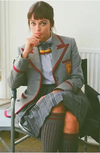 Emma Mackey Sex Education Maeve Wiley Moordale Trench Coat