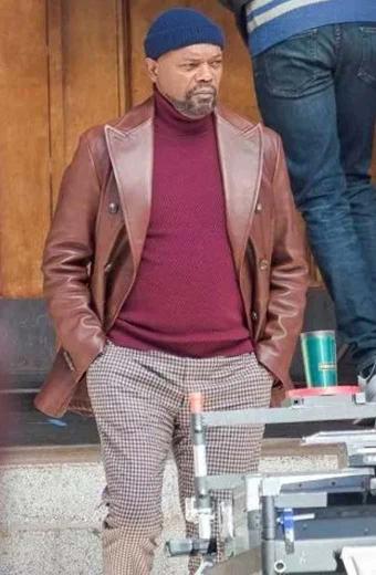 Shaft Movie Samuel L Jackson John Shaft Brown Trench Blazer
