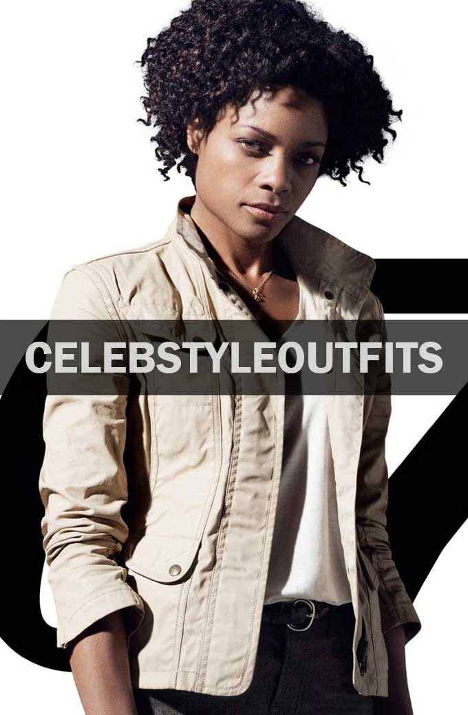 Eve Moneypenny Naomie Harris Skyfall Beige Denim Jacket skyfall-naomie-harris-denim-jacket