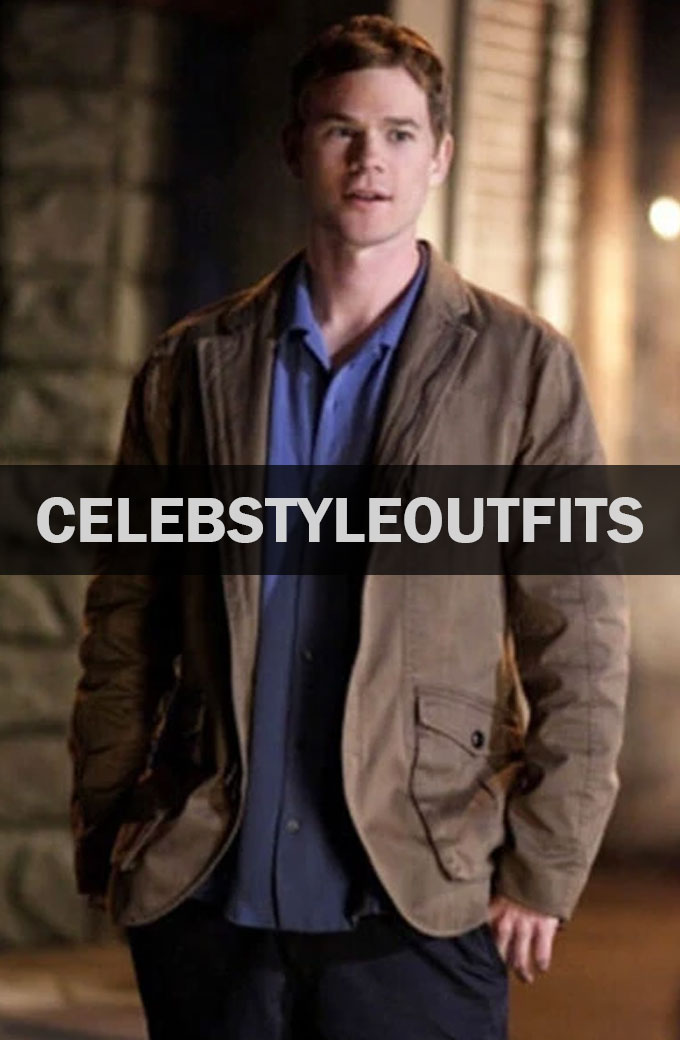Aaron Ashmore Smallville TV Show Jimmy Olsen Beige Jacket