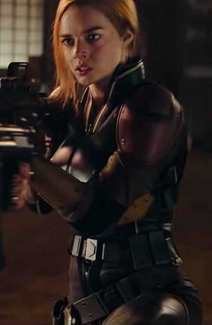 Scarlett Samara Weaving Snake Eyes Cosplay Leather Jacket