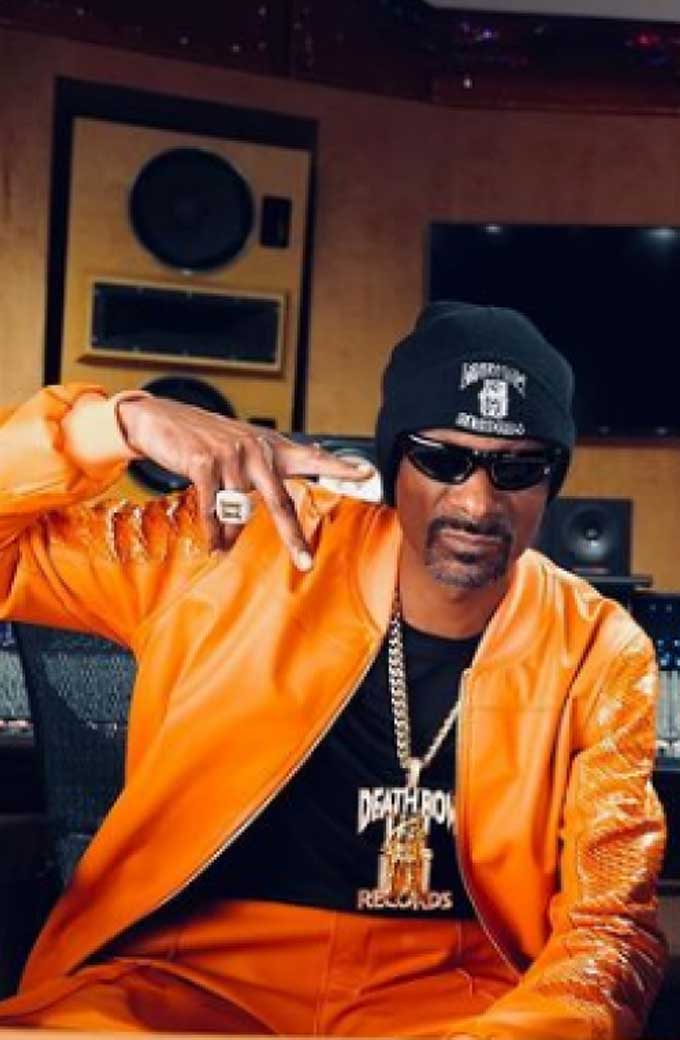 Snoop Dogg Casual Varsity Orange Jacket
