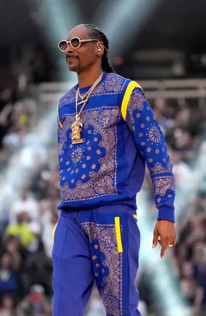 Super Bowl Halftime Calvin Cordozar Snoop Dogg Cotton Tracksuit