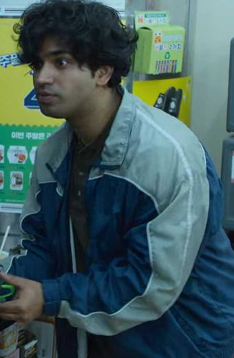 Anupam Tripathi Squid Game Abdul Ali Blue Polyester Jacket