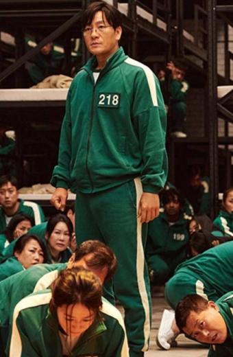 Park Hae-Soo Squid Game Cho Sang Woo Green Bomber Jacket