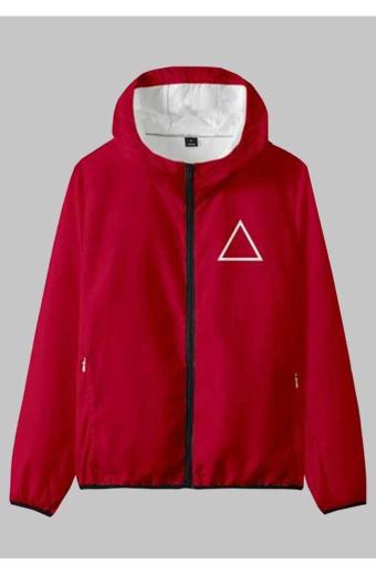 Squid Game Instructions Guard Hooded Pink Fleece Jacket