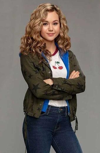 Courtney Whitmore Brec Bassinger Stargirl Green Bomber Jacket