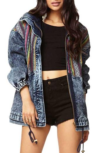 Wildcat Yvette Monreal Stargirl Bomber Blue Denim Jacket