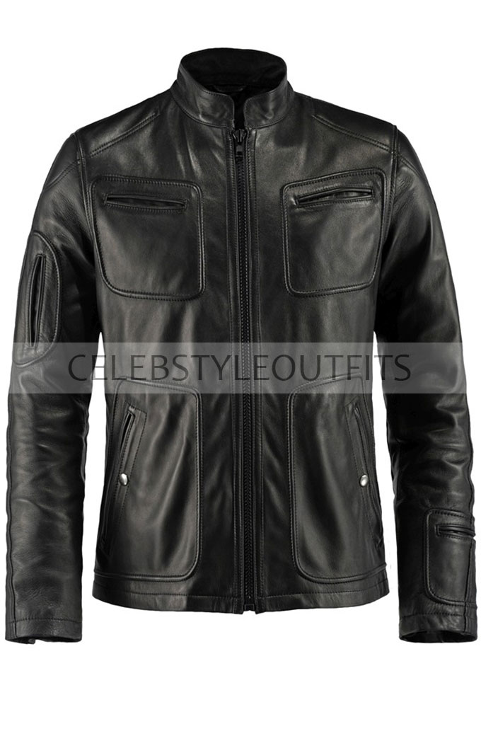 Star Trek Captain James Kirk Chris Pine Black Leather Jacket