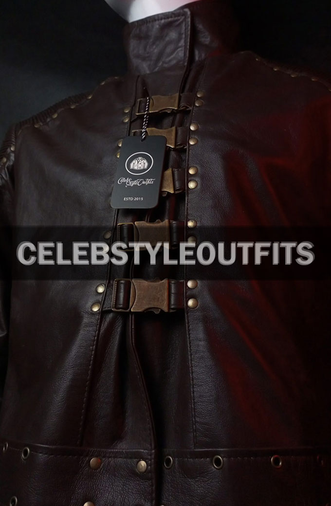 Star Trek Discovery Rainn Wilson Harry Mudd Brown Cosplay Coat harry-mudd-star-trek-brown-leather-coat