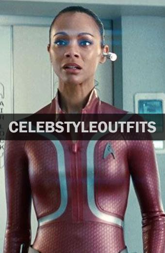 Zoe Saldana Star Trek Beyond Nyota Uhura Maroon Cosplay Jacket