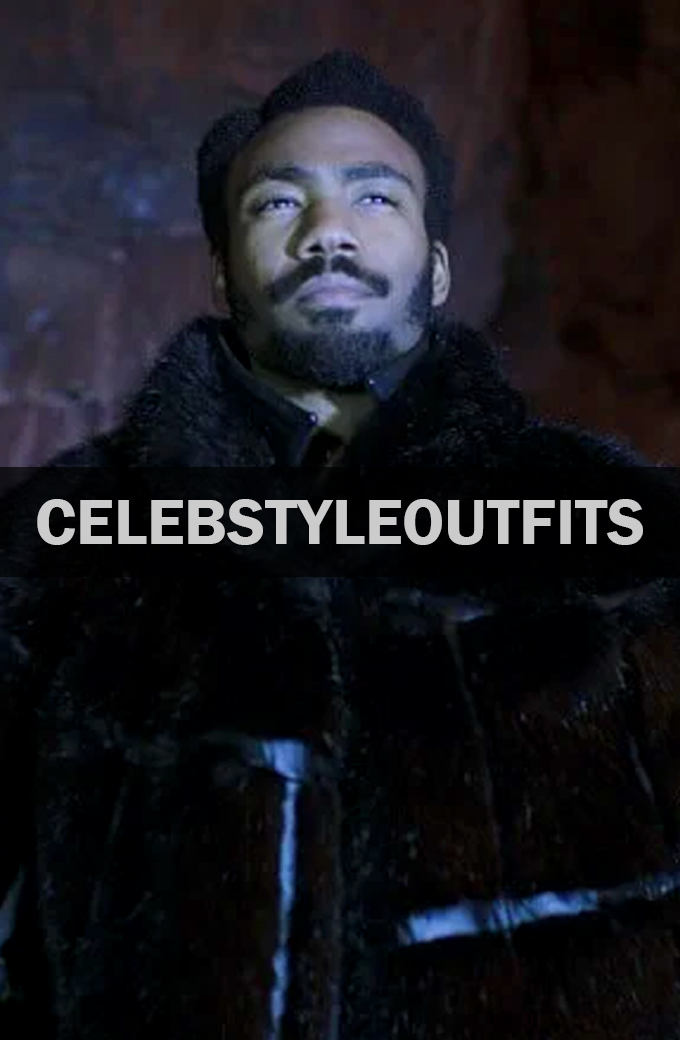 Lando Calrissian Solo A Star Wars Story Black Fur Coat