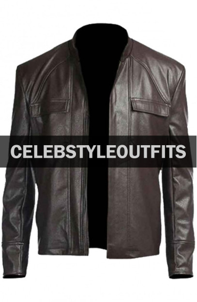 Oscar Isaac Star Wars Poe Dameron The Last Jedi Brown Jacket poe-dameron-star-wars-jacket