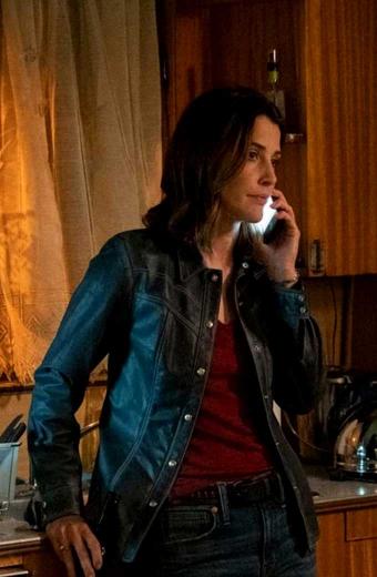 Cobie Smulders Dex Parios Stumptown Black Leather Jacket