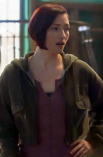 Alex Danvers Supergirl Chyler Leigh Cropped Hooded Jacket