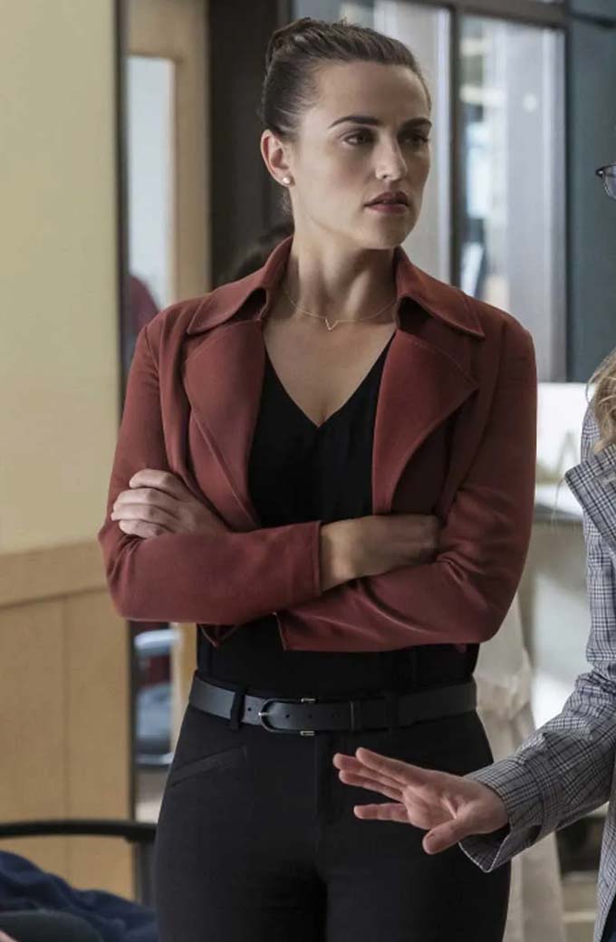 Lena Luthor Supergirl TV Series Katie McGrath Cropped Jacket