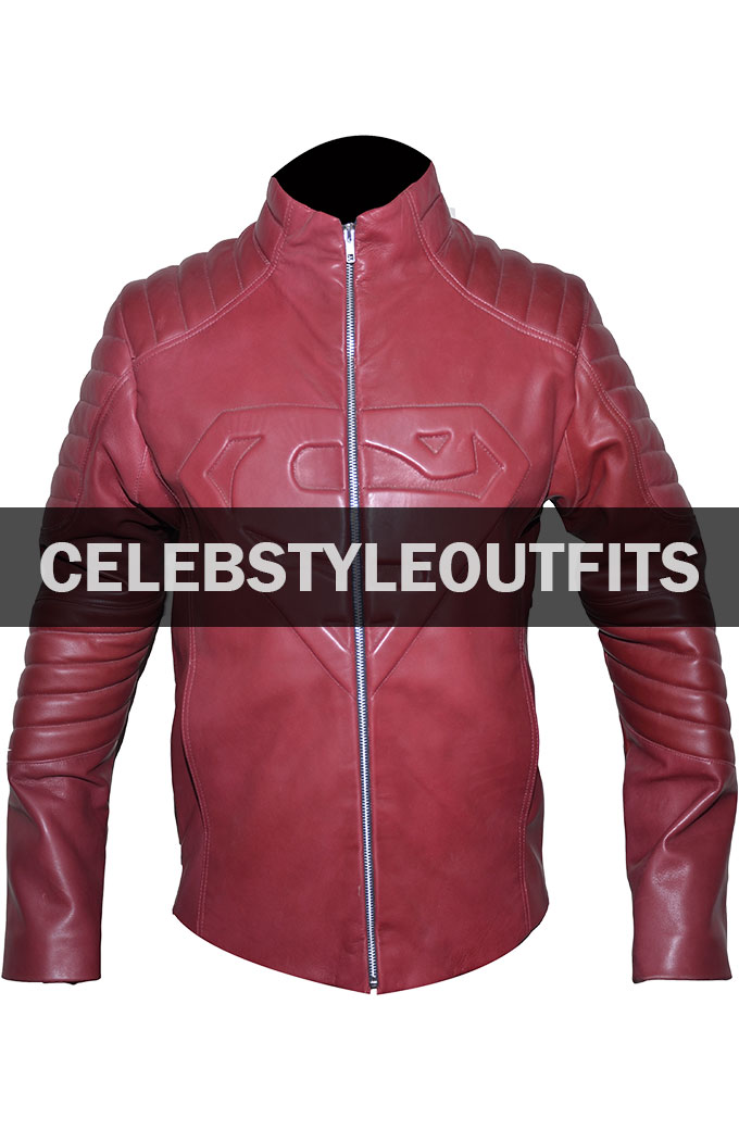 Superman Smallville Clark Kent Red Leather Jacket