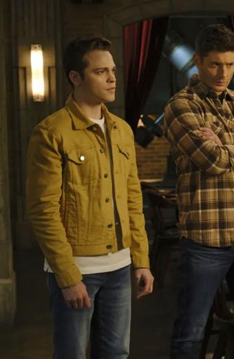 Alexander Calvert Supernatural Jack Kline Yellow Denim Jacket