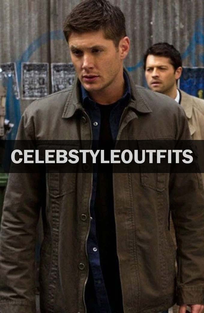 Jensen Ackles Supernatural Dean Winchester Green Cotton Jacket