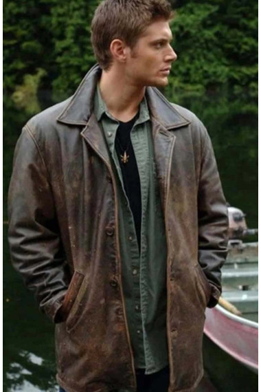 Supernatural Jensen Ackles Dean Winchester Brown Leather Coat
