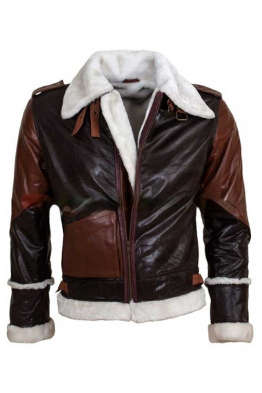 Rocky Balboa Sylvester Stallone Aviator Brown Bomber Jacket