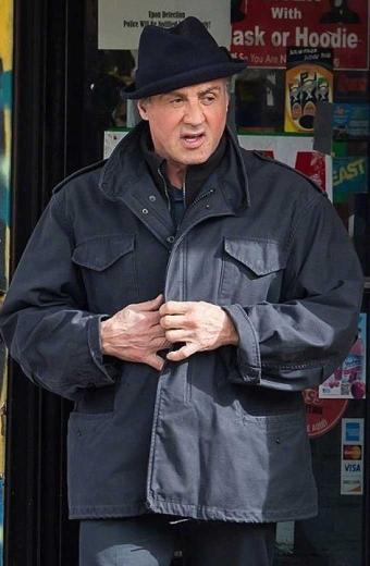Sylvester Stallone Rocky Balboa Creed Black Cotton Jacket