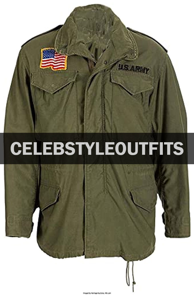 Rambo First Blood Sylvester Stallone Green Military Jacket