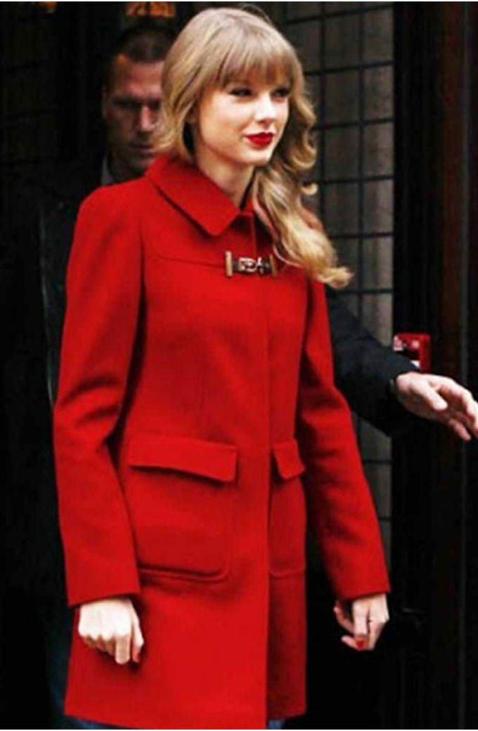 Taylor Swift Singer Mid-Length Wool Coat