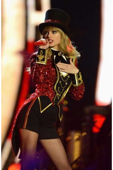 Singer Taylor Swift The Red Tour Concert Ringmaster Tailcoat
