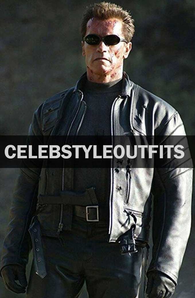 Terminator 3 Arnold Schwarzenegger Black Jacket