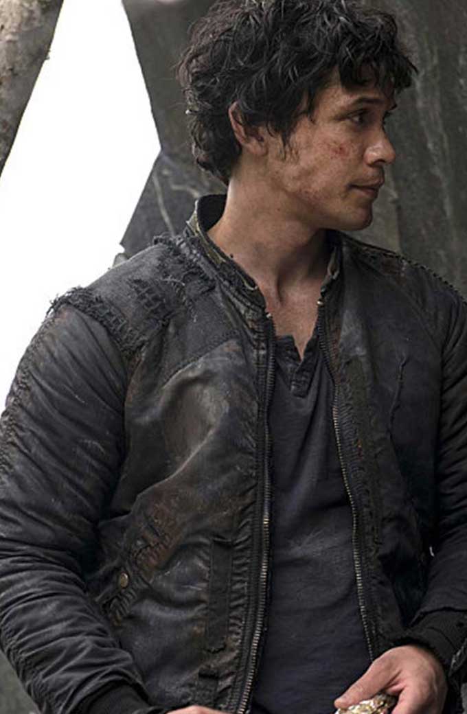 The 100 TV Series Bellamy Blake Bob Morley Black Cotton Jacket