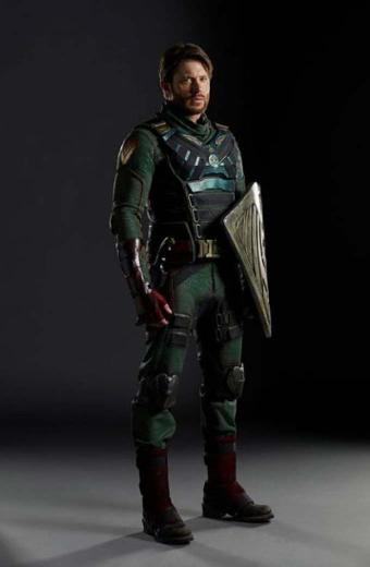 The Boys TV Show Jensen Ackles Soldier Boy Green Leather Vest