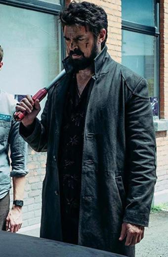 The Boys Billy Butcher Karl Urban Black Cotton Trench Coat
