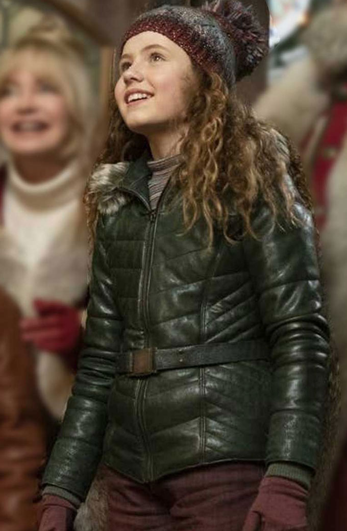 Kate Darby Camp The Christmas Chronicles Green Quilted Jacket