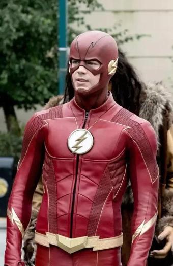 Barry Allen The Flash Grant Gustin Red Leather Cosplay Jacket