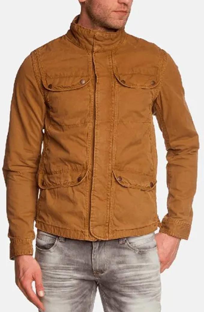 Barry Allen Grant Gustin The Flash TV Show Brown Cotton Jacket