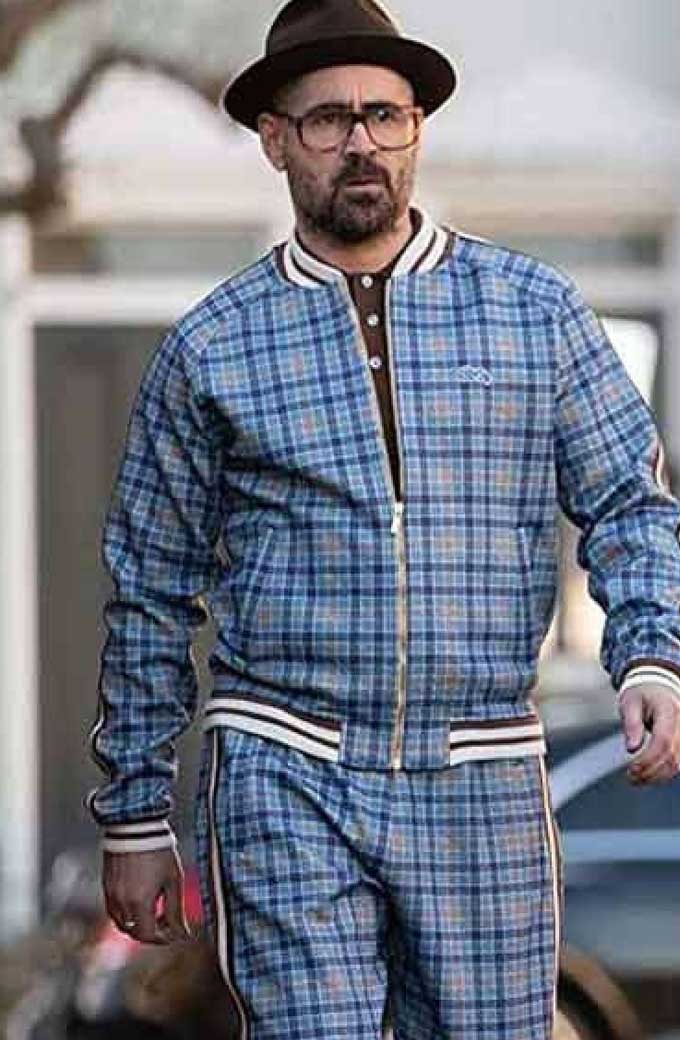 The Gentlemen Colin Farrell Blue Checked Tracksuit