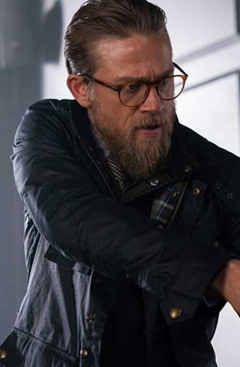 The Gentlemen Raymond Smith Charlie Hunnam Blue Cotton Jacket